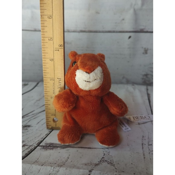 minifeet di bello squirrel stuffed animal plush 4 inches brown red squirrel - Picture 6 of 6
